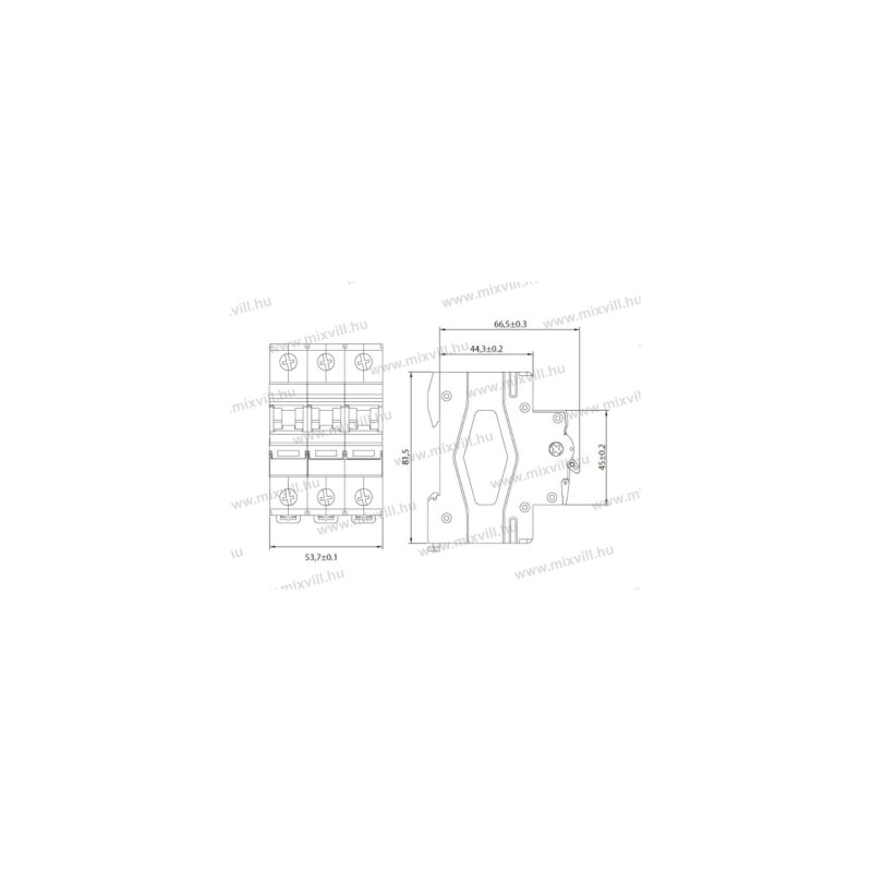 OIS03063  vypínač modulárny 3x63A