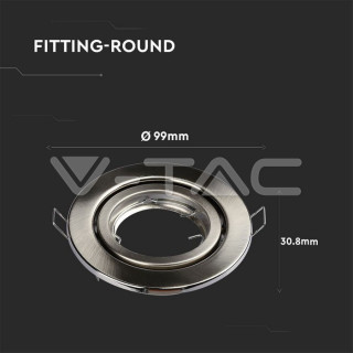 SKU3470 bodové svietidlo GU10, 74mm,  matný chróm