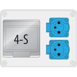 B.18.190-3 R-BOX 190, 2x230V, 4S IP44,