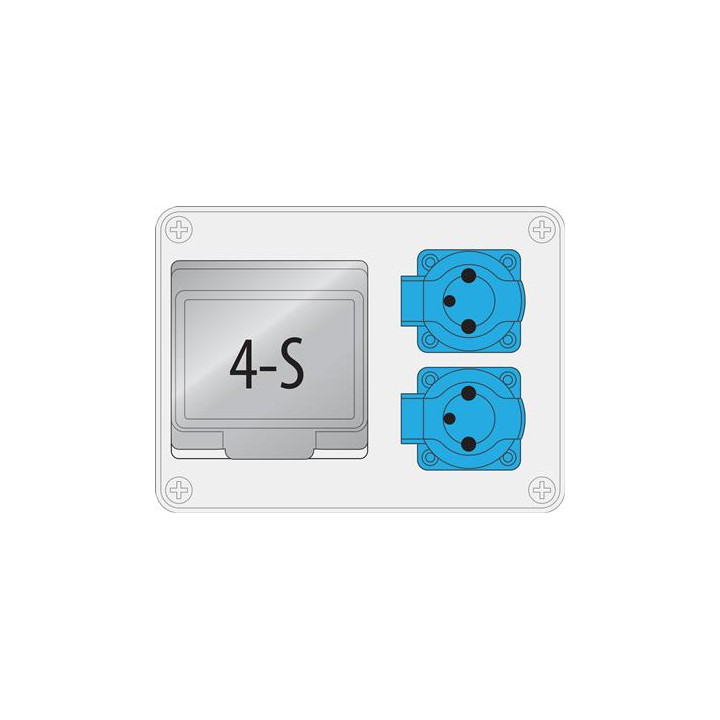 B.18.190-3 R-BOX 190, 2x230V, 4S IP44,