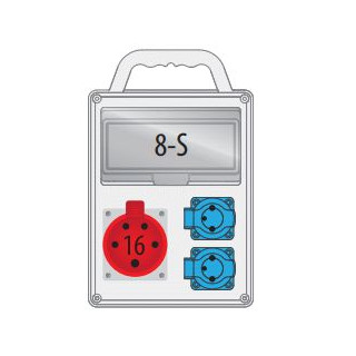 B.SLIM-8S-5 R-BOX SLIM 1x32/5, 2x250V