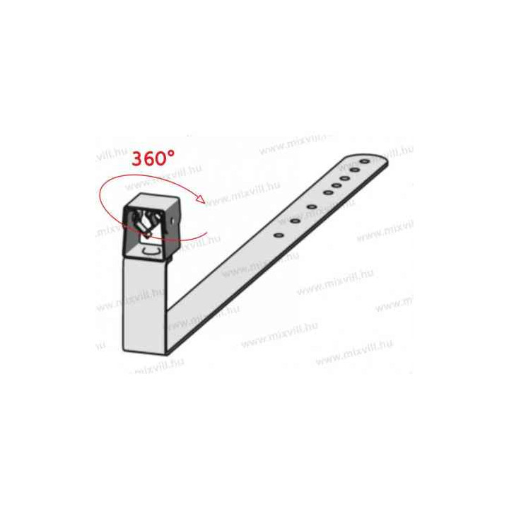 Hro.MGKNC-11M podpera ved.stavitelná 360°  8-10mm 38cm