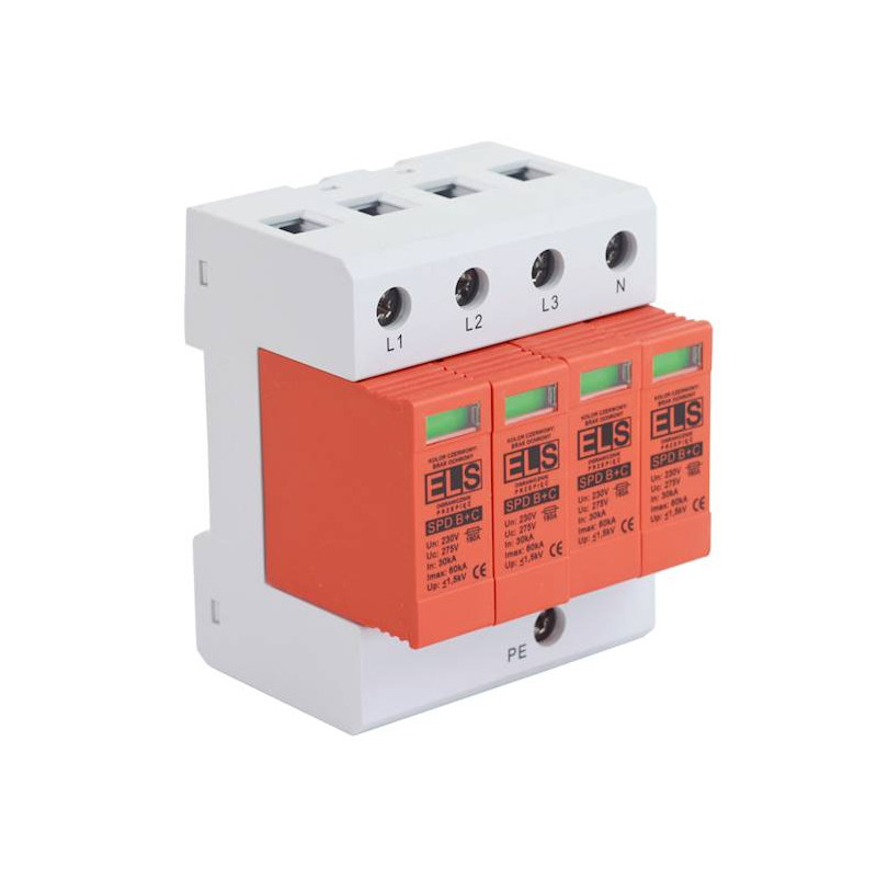 Zvod EL30B+C 4P 4,5kA 4 pólový  30/60kA