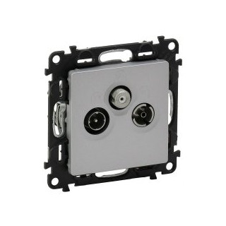 Val 753364 Zás.TV-R-SAT konc. hliník Valena life