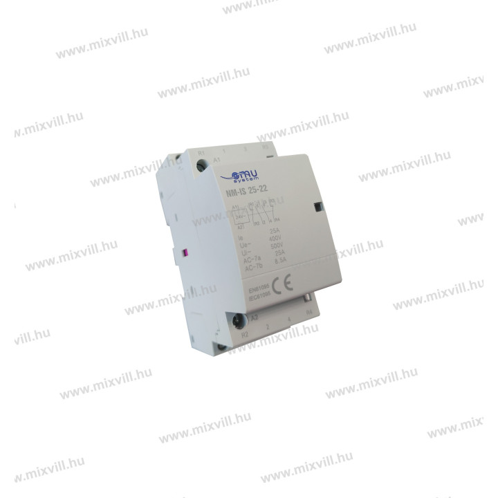 NM-IS24V 25-22 24V-AC 25A-2P-2NO-2NC modulárny stykač