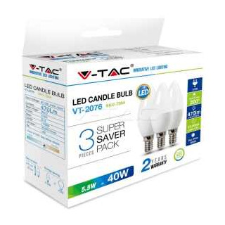 SKU217265 žiarovka 4,5W E14 6500K 3ks/bal