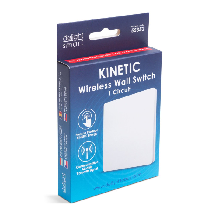 55352 Kinetic nástenný vypínač biely