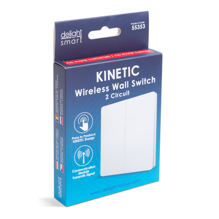 55353 Kinetic nastenný vypínač 2 polový