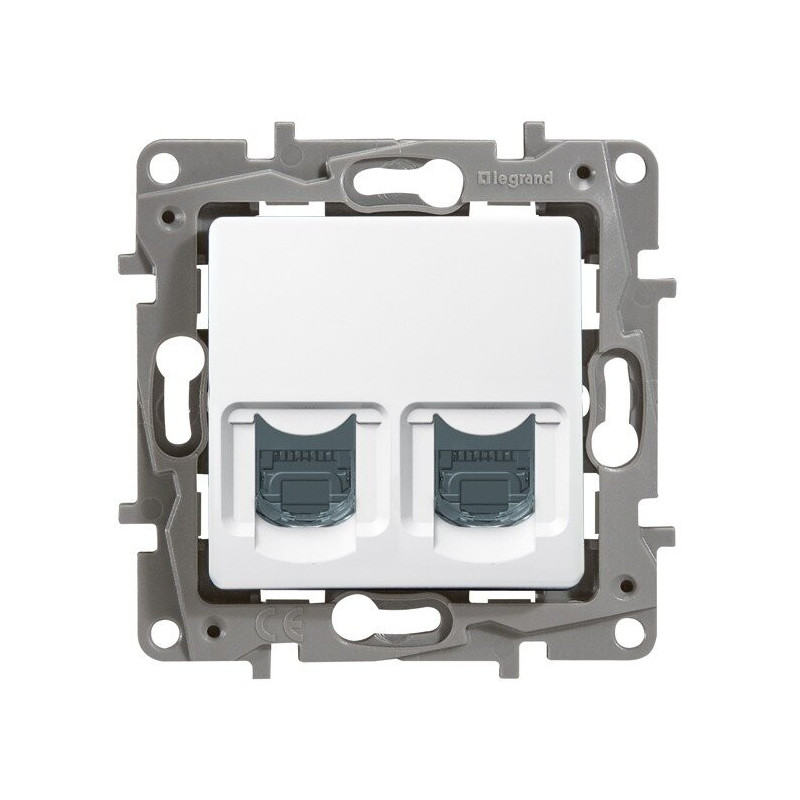 NIL 66C5SB2 ZÁS  2xRJ45, KAT.5, STP BIELA Niloe