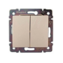 Va 774118 vypínač č.1/0+1/0 bež Valena