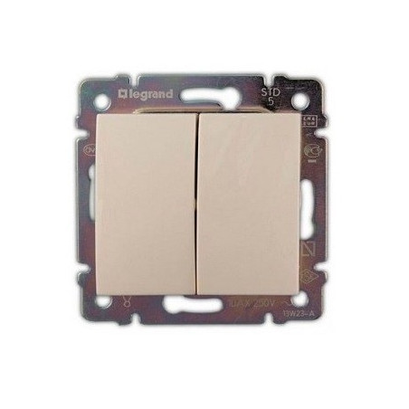 Va 774118 vypínač č.1/0+1/0 bež Valena