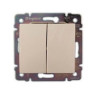 Va 774118 vypínač č.1/0+1/0 bež Valena