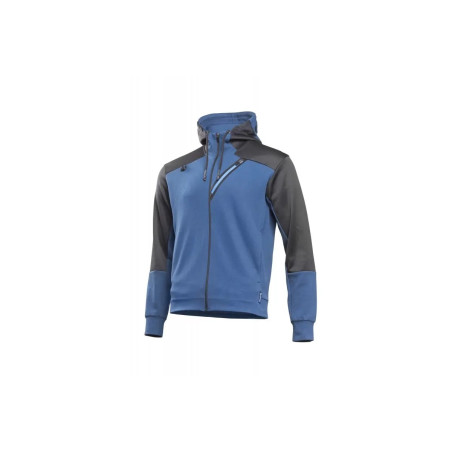 HT5K904 - L mikina s kapucňou modrá/čierna