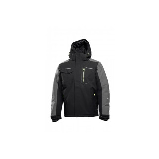 HT5K923-2XL Zateplená bunda s kapucňou, čierna