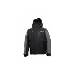 HT5K923-2XL Zateplená bunda s kapucňou, čierna