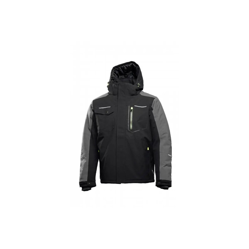 HT5K923-2XL Zateplená bunda s kapucňou, čierna