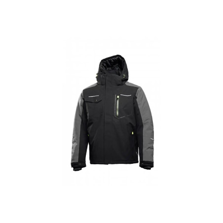 HT5K923-2XL Zateplená bunda s kapucňou, čierna