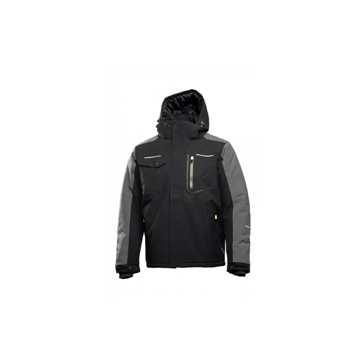 HT5K923-2XL Zateplená bunda s kapucňou, čierna