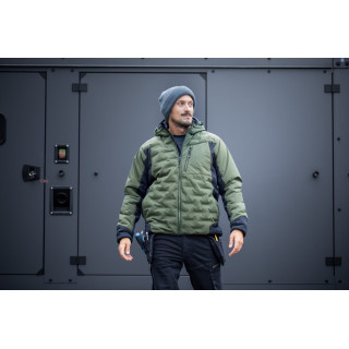 HT5K924-XL Zateplená bunda PAUL s kapucňou olivová
