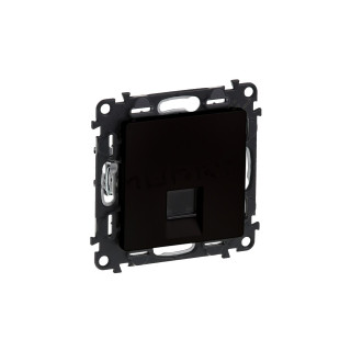 Val 756353 zásuvka dátová čierna 1xRJ45 cat 5E Valena life