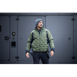 HT5K924-M Zateplená bunda PAUL s kapucňou olivová