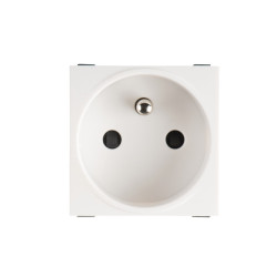 Kanlux Biuro Zásuvka 240V biela do podľahovéj krabici