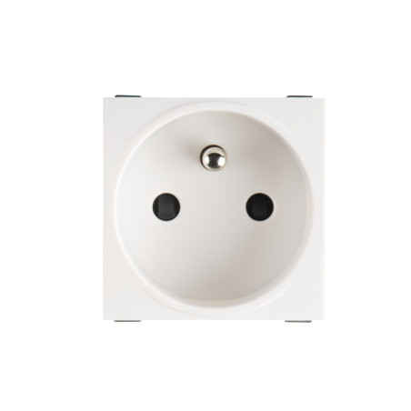 Kanlux Biuro Zásuvka 240V biela do podľahovéj krabici