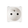 Kanlux Biuro Zásuvka 240V biela do podľahovéj krabici