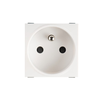 Kanlux Biuro Zásuvka 240V biela do podľahovéj krabici