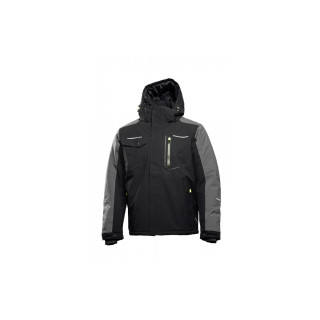 HT5K923- XL Zateplená bunda s kapucňou, čierna