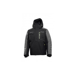 HT5K923- XL Zateplená bunda s kapucňou, čierna