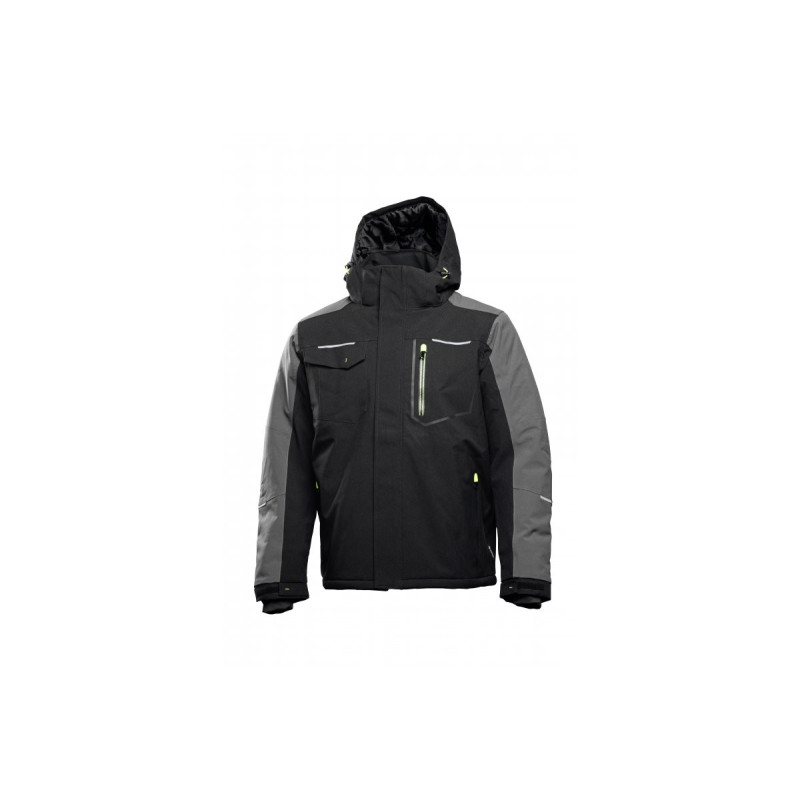 HT5K923- XL Zateplená bunda s kapucňou, čierna