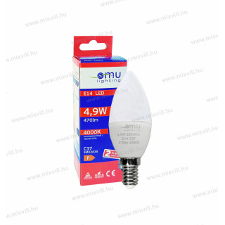 LB LED E14 sviečka  C37 4,9W 470lm 4000K  LBE14C374.94704000
