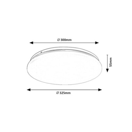 71105 Vendel srop.sv. 18W D32,5cm biele