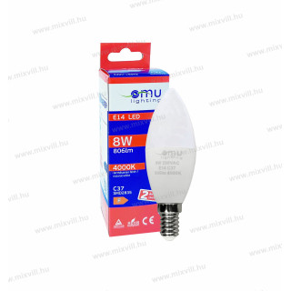 LB LED E14 sviečka  C37 8W 806lm 4000K  LBE14C378.08064000