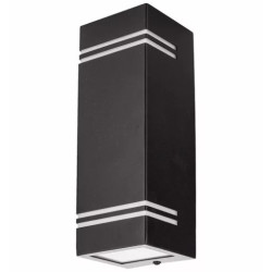 SPK GU10 IP44 S2-F 2xGU10 vonkajšie štvorcové nástenné svietidlo