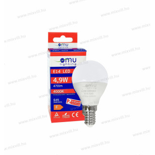 LB LED E14 ilum. G45 4,9W 470lm 4000K  LBE14G454.94704000