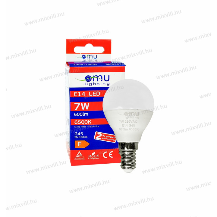 LB LED E14 ilum. G45 7W 600lm 6500K  LBE14G457.06006500