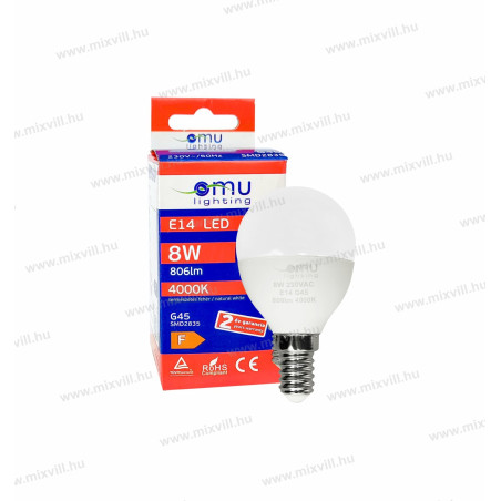 LB LED E14 ilum. G45 8W 860lm 4000K  LBE14G458.08604000