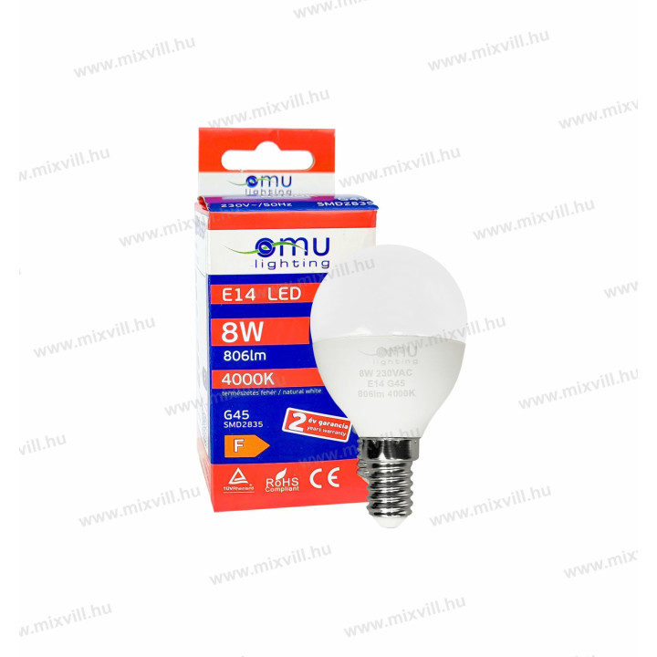 LB LED E14 ilum. G45 8W 860lm 4000K  LBE14G458.08604000