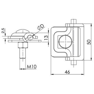 Hro.SUA svorka univerzálna 613114