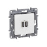 Nil 764594 2x USB biela Niloe