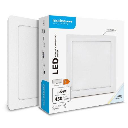 ML-LPS6000K6WA štvr.-nad. 6W 6000K 450 lm LED