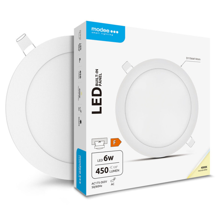 ML-LPRB4000K6WA kruh-zap. 6W 4000K 450lm LED
