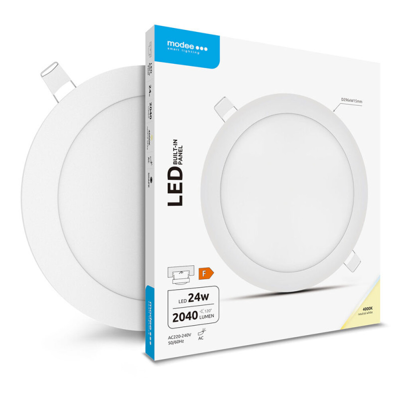ML-LPRB4000K24WA kruh-zap. 24W 4000K 2040 lm LED
