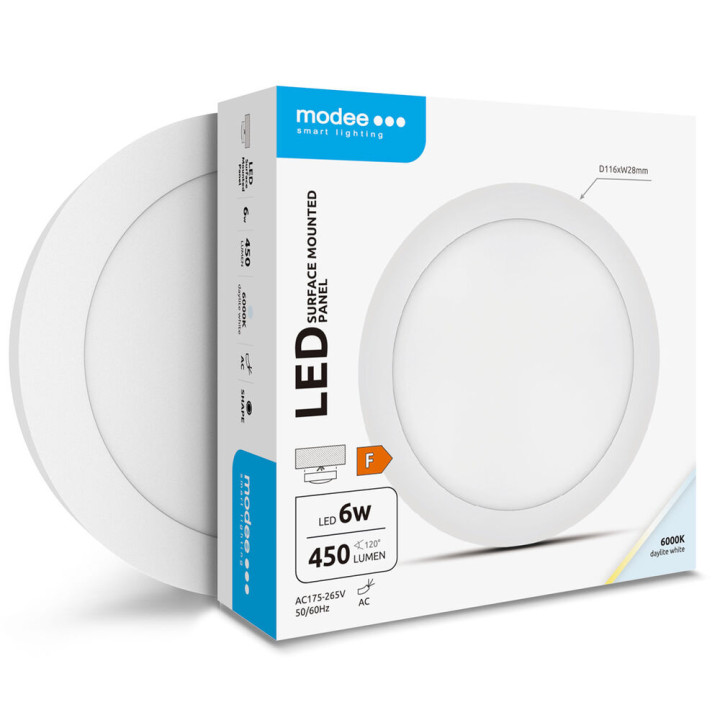 ML-LPR6000K6WA2N kruh-nad. 6W 6000K 450 lm LED