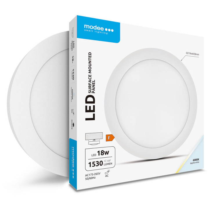 ML-LPR6000K18WA kruh-nad.18W 6000K 1530 lm LED