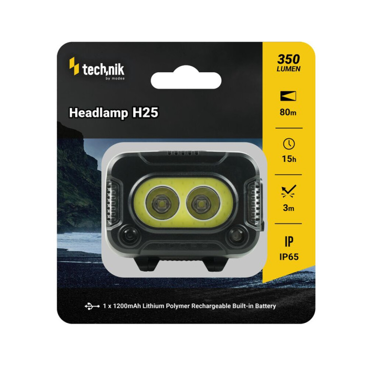 MT-H25 čelovka  XPG-2+2835*8 LED + USB Type-C 600lm