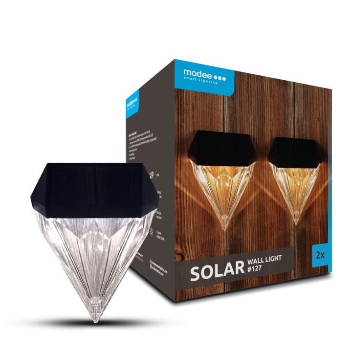ML-WS127  -LED 3lm sol.nást.svietidlo /2ks/krab./