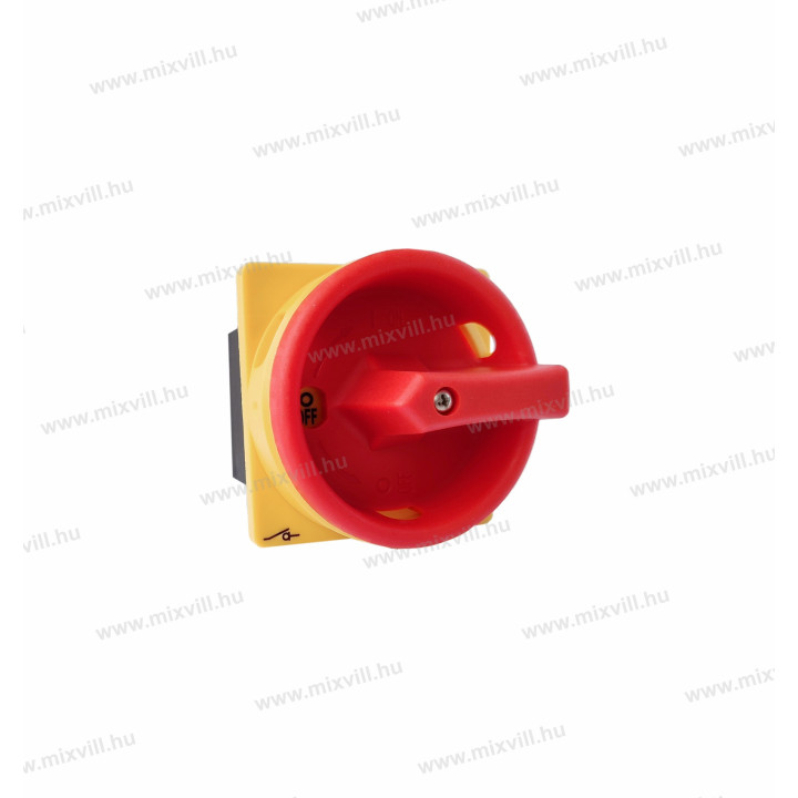 MX 420Y 3x20A 4pol.ON-OFF panelový vypínač žlto čer.páčka